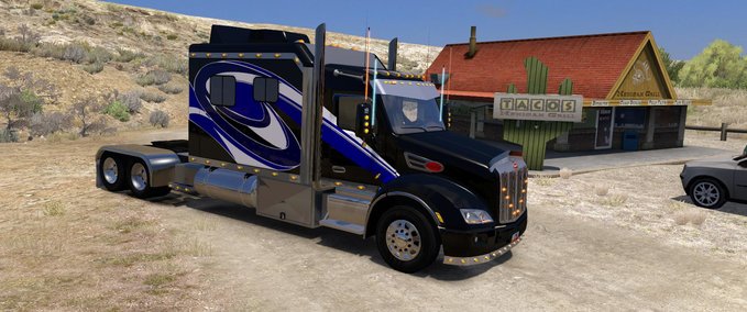 Skins PETERBILT 579 120 CUSTOM SLEEPER MINI SKINPAKET  American Truck Simulator mod