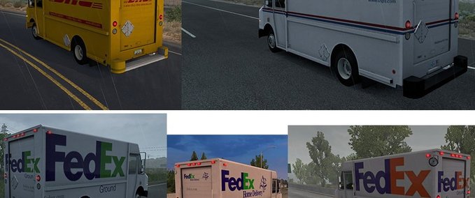 Mods Chevy Step Van Paket im Straßenverkehr (1.38.x) American Truck Simulator mod