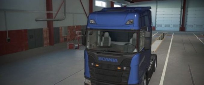 Interieurs Scania S Beige/Graues Interieur (4 VARIANTEN) [1.37 - 1.38] Eurotruck Simulator mod