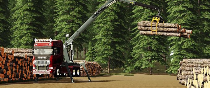 Selbstfahrer NMC Timber Loader Landwirtschafts Simulator mod