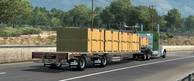 Trailer BESITZBARER BENSON DROPDECK [1.37 - 1.38] American Truck Simulator mod