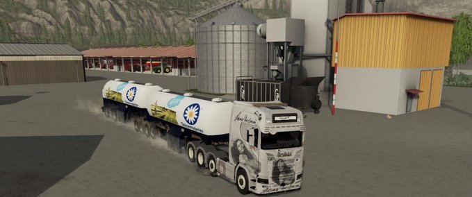 Milk trailer Semi roadtrain Mod Image