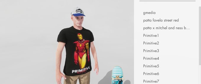 Primitive Clothing Pack (Shirts, Hats & Hoodies) Mod Image