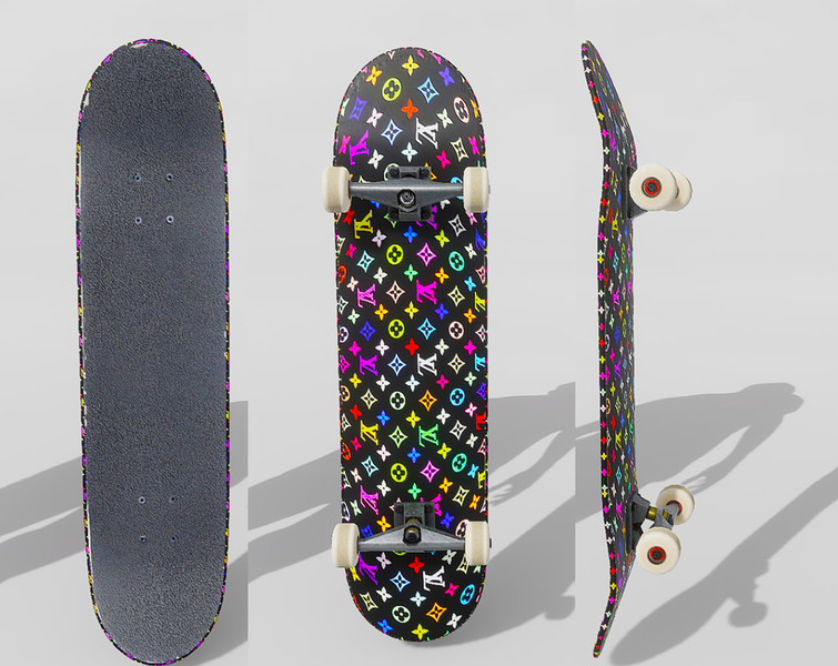 Skater XL: Louis Vuitton All Over Beanie v 1.0 Real Brand, Cuffed