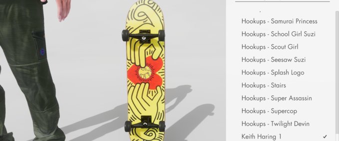 Gear Keith Haring Art Deck And Griptape(Sets of 3) Skater XL mod