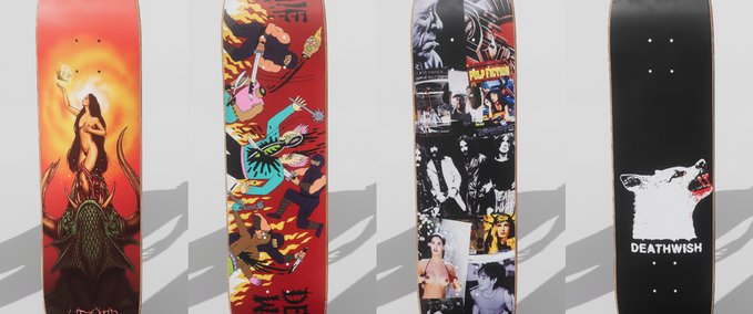 Gear Deathwish Skateboard Decks Pack 1 Skater XL mod