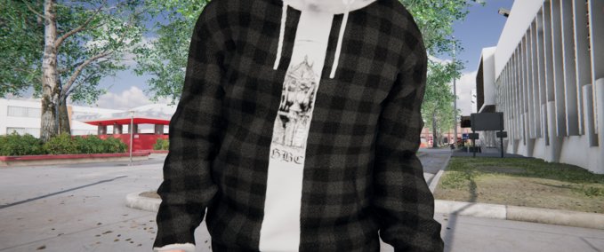 Hooded Sweatshirt Black Flannel / Lil Peep Castles hoodie Skater XL mod