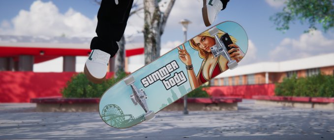 Gear Kubbycubs Summer Deck n°4 GTA 5 Skater XL mod