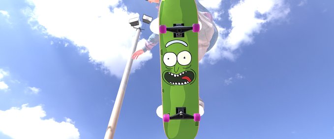 Deck Pickle Rick Deck Skater XL mod