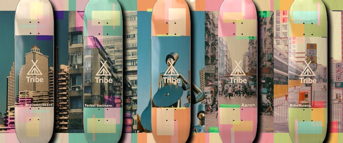 Fakeskate Brand Tribe - Art City Series by Boba Wutang Skater XL mod