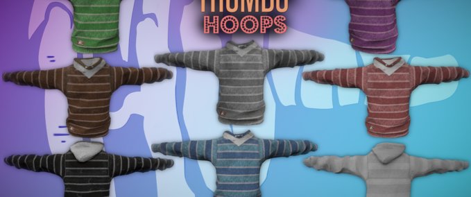 Gear The Thumbs Hoops Hoodies Skater XL mod