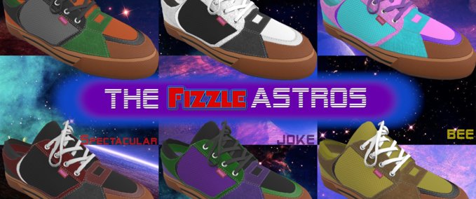 Gear The Fizzle Astros Shoes Skater XL mod