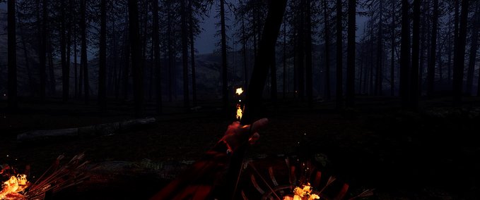 Map pineforestnight MORDHAU mod