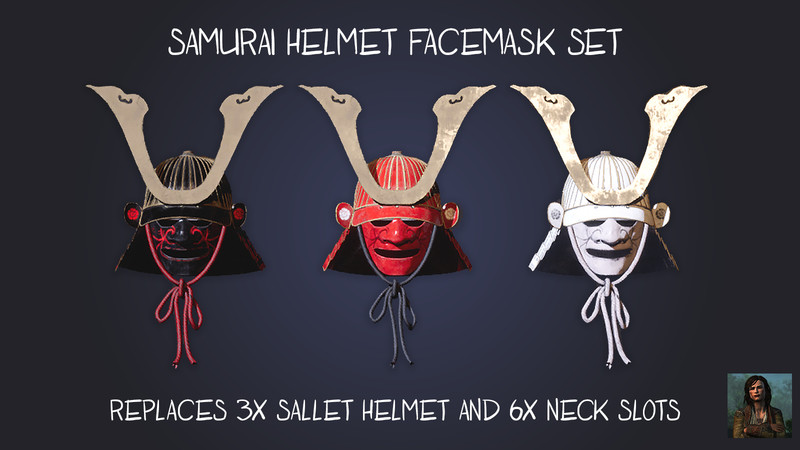 MORDHAU: [Skin] Samurai Helmet + Facemask Set v 1.1.0 Skin, Realistic ...