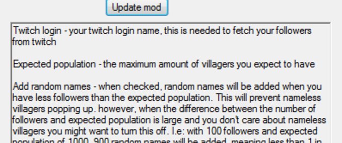Balancing Twitch Followers Are Villagers Foundation mod