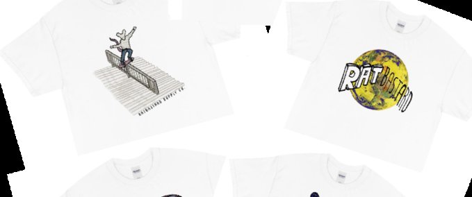 Other RatBastardSupplyCo - White T-Shirts Skater XL mod