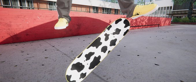 Gear Cow print griptape Skater XL mod
