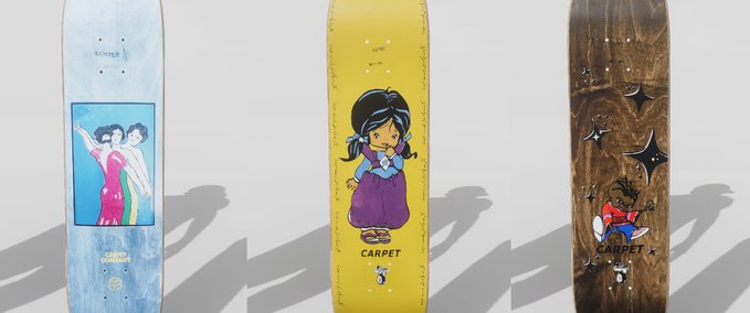 Gear Carpet Skateboard Deck Pack 1 Skater XL mod