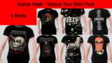 Kanye West - Yeezus Tour Shirt Pack Mod Thumbnail