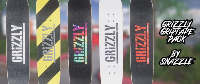 Gear Grizzly Griptape Pack (12 Griptapes) Skater XL mod