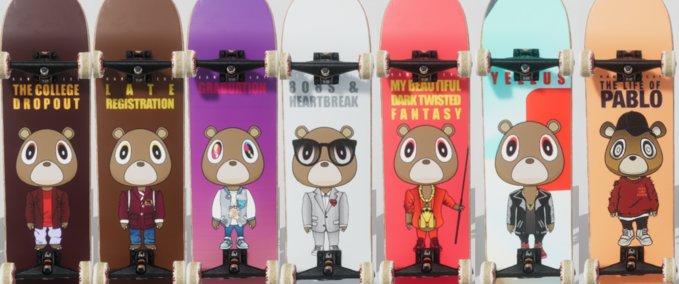 Gear Kanye West - Deck Pack Skater XL mod