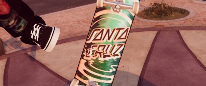 Gear [Deck] [Foil] SANTA CRUZ REFLECTION DOT EVERSLICK Skater XL mod