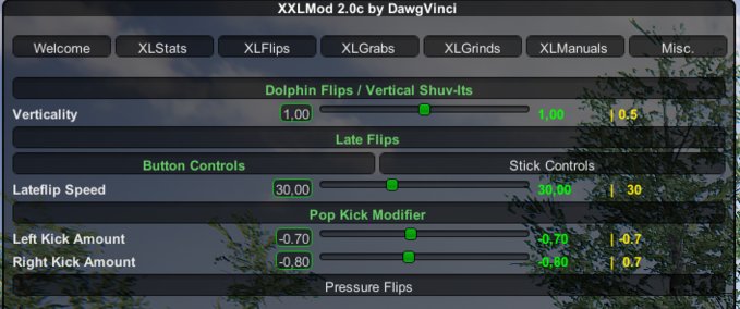 Script XXL Mod Skater XL mod