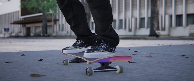 Gear Nike SB Janoski Black Floral Skater XL mod
