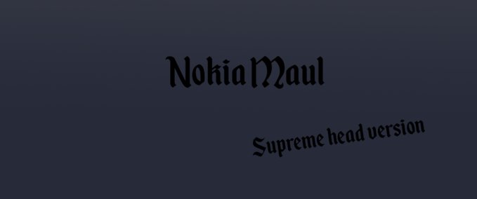 Skin Nokia Maul (Supreme head version) MORDHAU mod