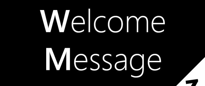 Welcome Message (1.0.2a) Mod Image