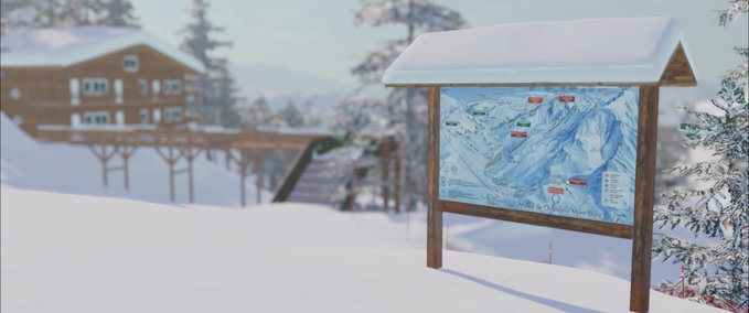 Map Canyon Village The Snowboard Game mod