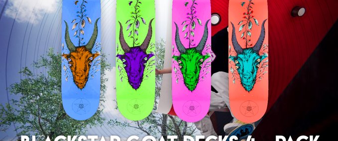 Gear Blackstar Goat Decks 4 - Pack Skater XL mod