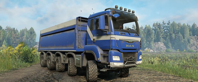 Subscribe MAN Truck TGS 480 10X4 SnowRunner mod