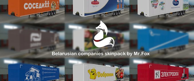 Skins Skin Paket von Weißrussischen Firmen von Mr.Fox [1.38.x] Eurotruck Simulator mod