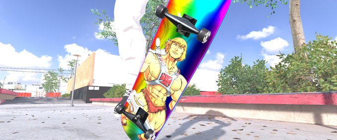 Deck He-Man Rainbow Foil Skater XL mod