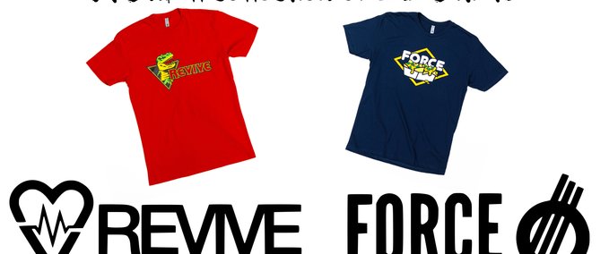 Gear A Small Collection of Force and Revive Tee Shirts Skater XL mod
