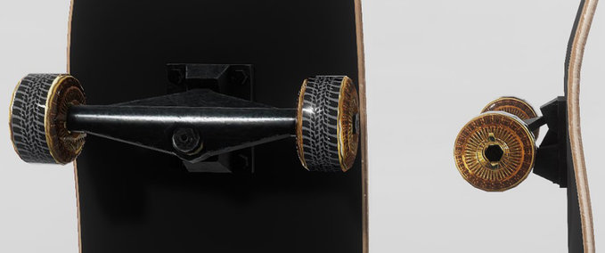 Gear 72 inch Spoke Rims [FOIL} Wheels Skater XL mod