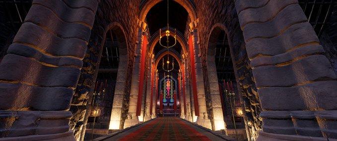 Map Grand Cathedral Interior MORDHAU mod