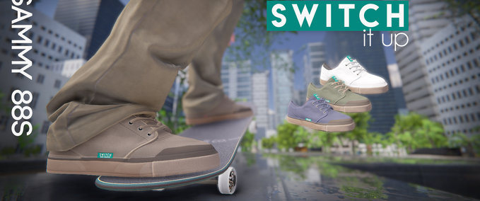Fakeskate Brand Switch Shoe Co. Sammy 88's Skater XL mod