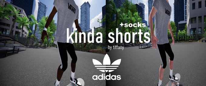 Gear Adidas Shorts + Socks Skater XL mod