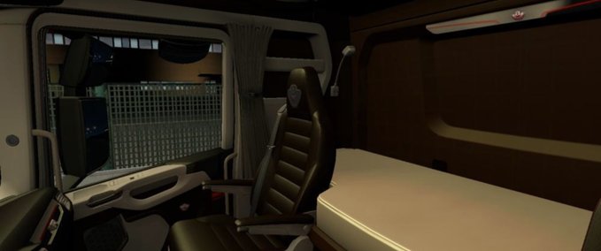 Interieurs Scania Nextgen Braunes Interieur [1.37 - 1.38] Eurotruck Simulator mod