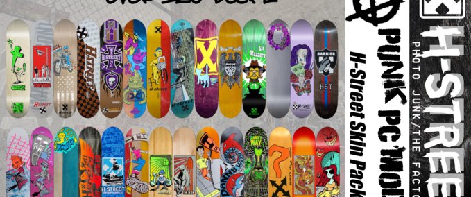 Other H-Street Skin Pack - Decks (120+) Skater XL mod