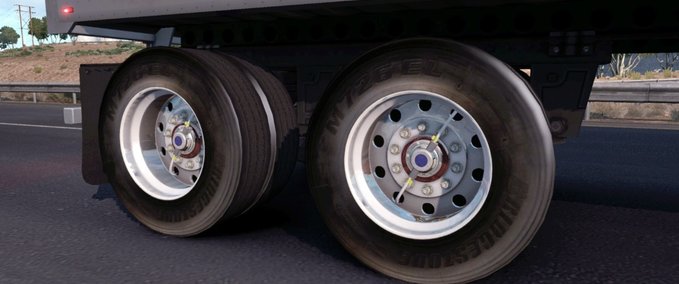 Anbauteile Realistische Anhängerreifen [1.38.x] American Truck Simulator mod