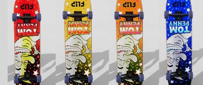 Gear Tom Penny [Foil] Deck 4 Pack Skater XL mod