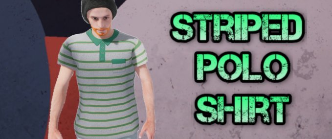 Other Striped Polo Shirt Skater XL mod