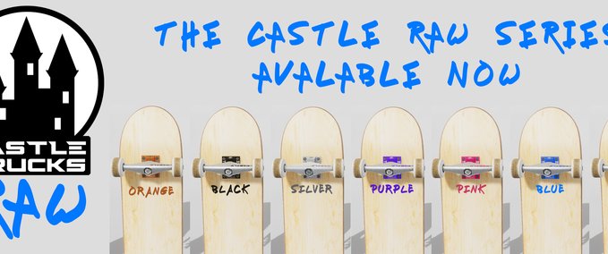 Fakeskate Brand Castle Truck Raw Series Skater XL mod