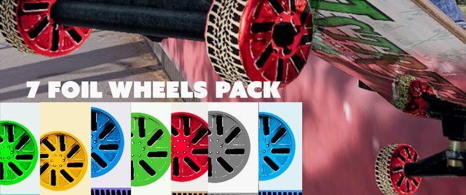 Gear D's Red Hots! [FOIL] Wheels 7 pack Skater XL mod