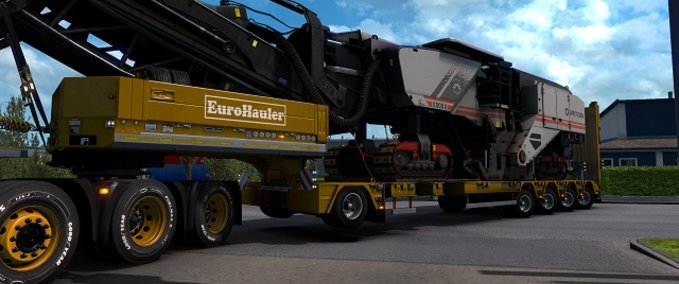 Trailer Liftable Heavy Transport Axles [1.37 -1.38] Eurotruck Simulator mod