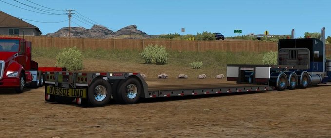 Trailer FONTAINE LOWBOY RENEGADE [1.38.X] American Truck Simulator mod