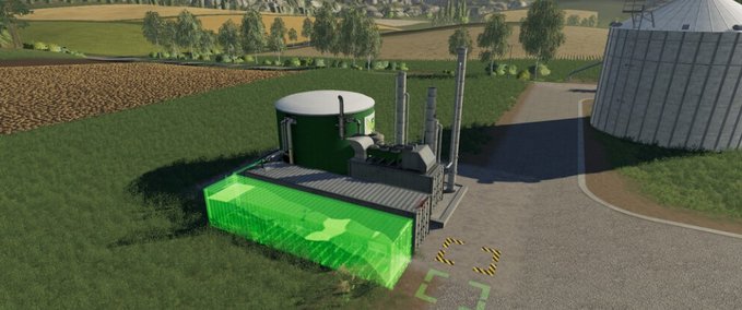 Gebäude Container BGA 45KW Landwirtschafts Simulator mod